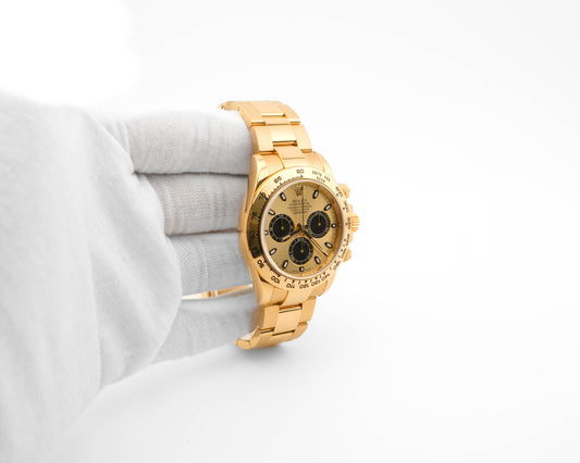 Rolex Daytona Champagne And Index Dial on Oyster 116508 Card 2017