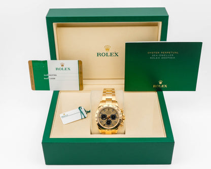 Rolex Daytona Champagne And Index Dial on Oyster 116508 Card 2017