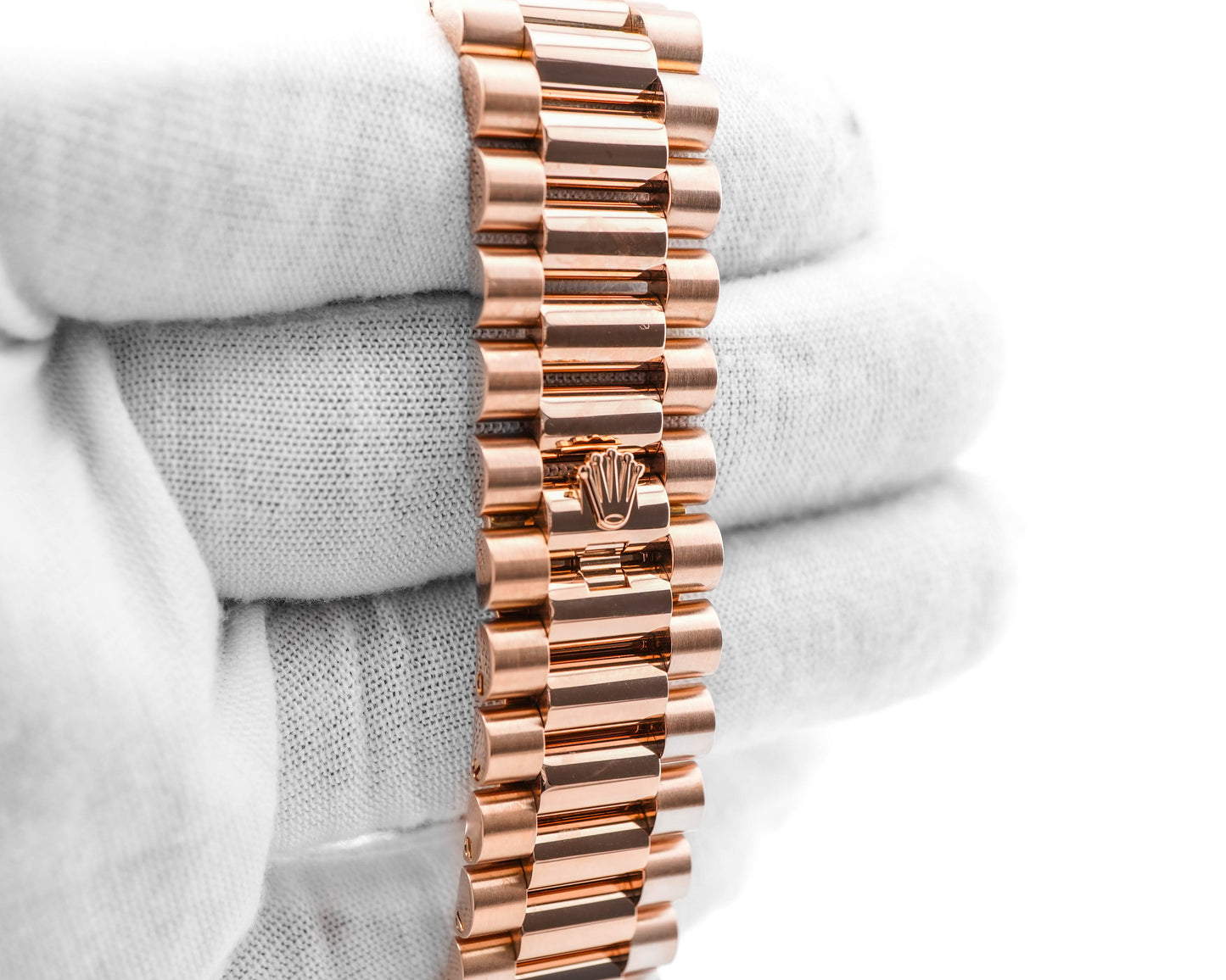 Rolex Day-Date 40 Sundust Baguette-Cut Diamond Dial on President 228345RBR Card 2019