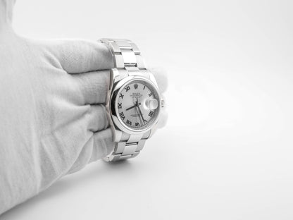 Rolex Datejust Rhodium Dial on Oyster 116200 2014