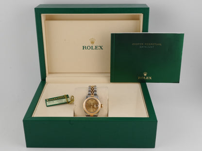 Rolex Datejust Lady Champagne Stick Dial on Jubilee 69173 1994