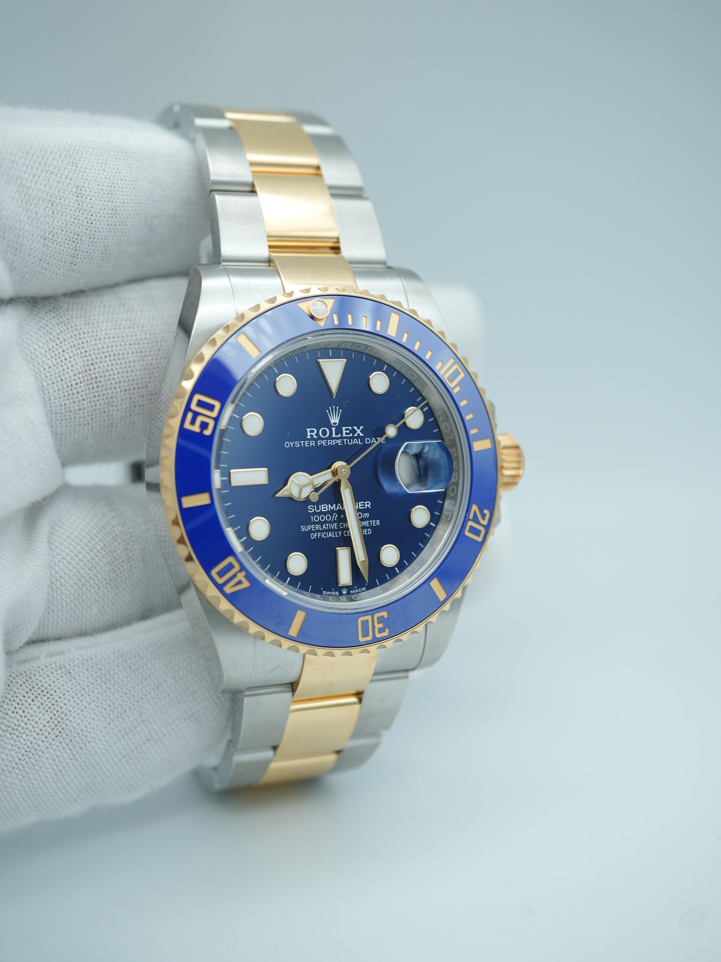 Rolex Submariner Blue Dial on Oyster 126613LB Card 2020