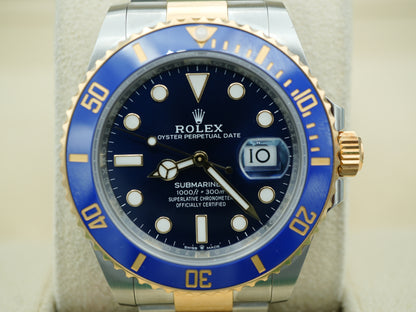 Rolex Submariner Blue Dial on Oyster 126613LB Complete 2021