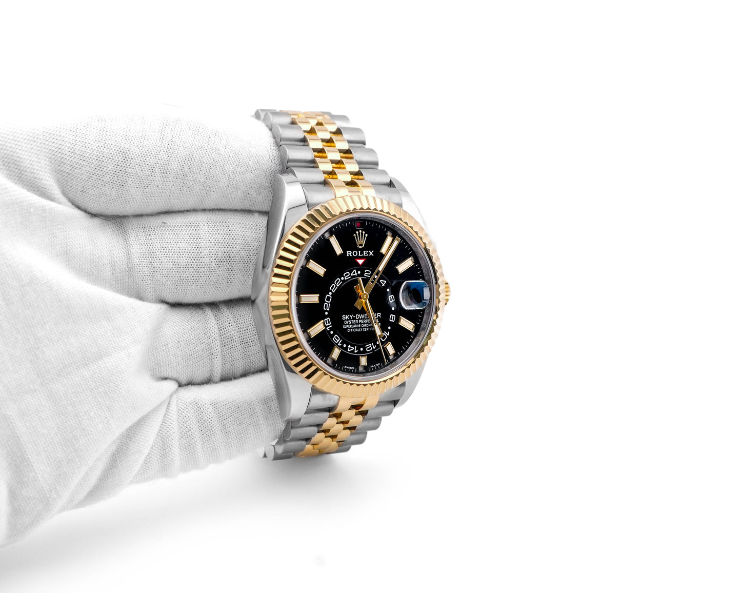 Rolex SkyDweller Black Index Dial on Jubilee 326933 Card 2022