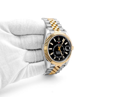 Rolex SkyDweller Black Index Dial on Jubilee 326933 Card 2023