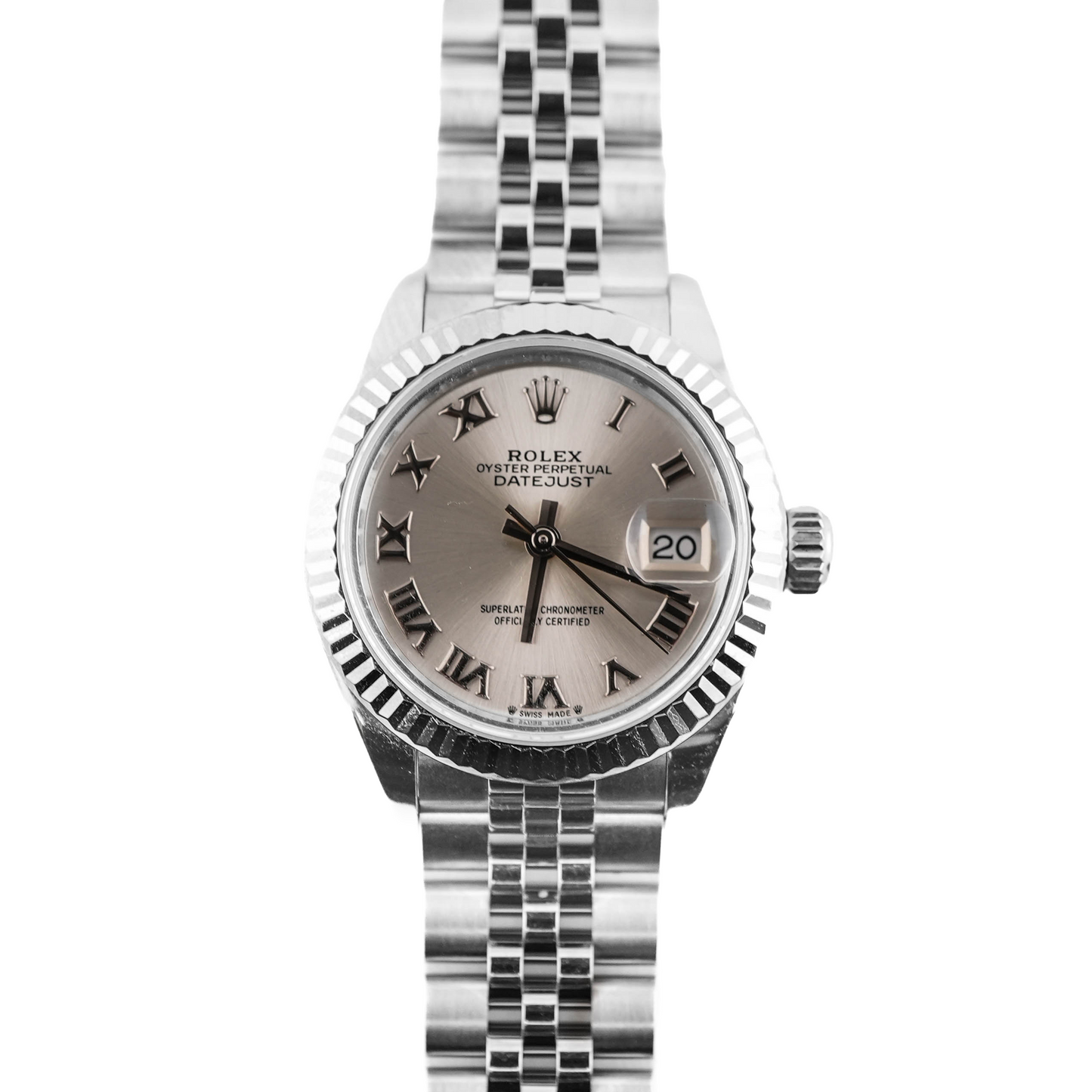 Rolex Datejust Lady Silver Roman Dial on Jubilee 279174 Card 2020