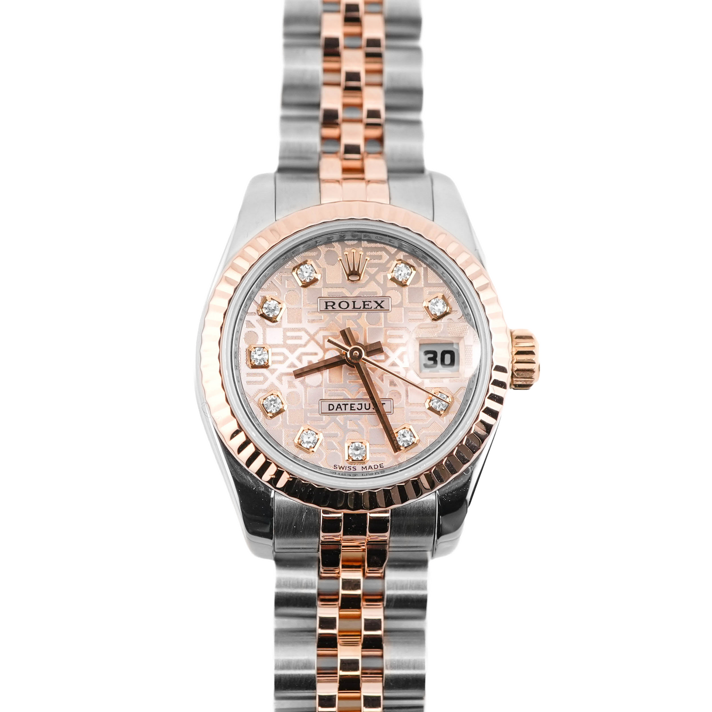 Rolex Datejust Lady Pink Jubilee Diamond Dial on Jubilee 179171 Card 2009