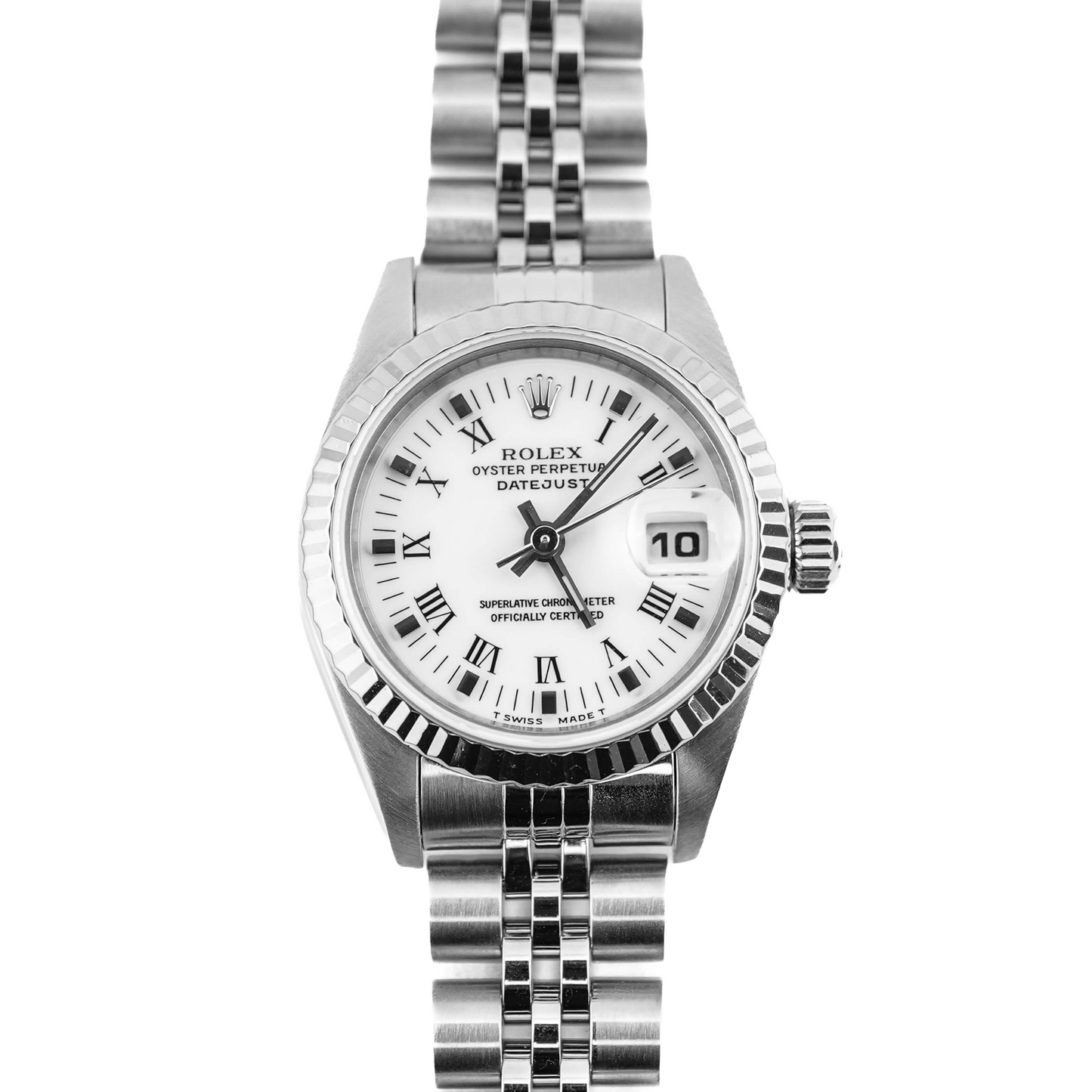 Rolex Datejust Lady White Roman Dial on Jubilee 69174 Complete 1996