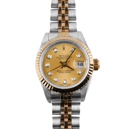 Rolex Datejust Lady Linen Stick Dial on Jubilee 69173 Papers 1995