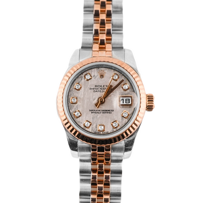 Rolex Datejust Lady Meteorite Diamond Dial on Jubilee 179171 Card 2010