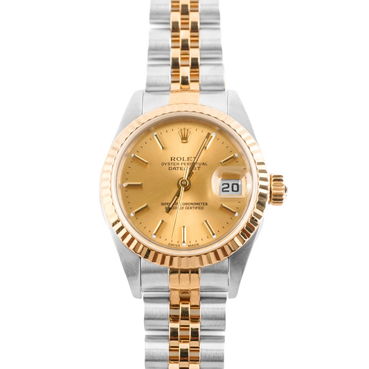 Rolex Datejust Lady Champagne Stick Dial on Jubilee 79173 2001