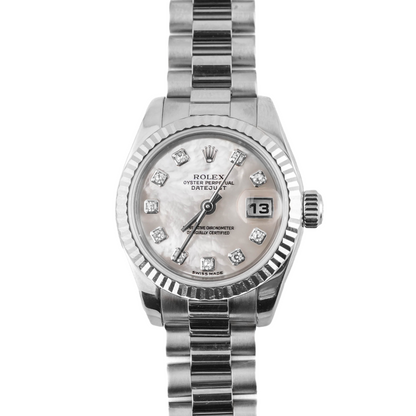 Rolex Datejust Lady President Mother-Of-Pearl Diamond Dial on President 179179 2002