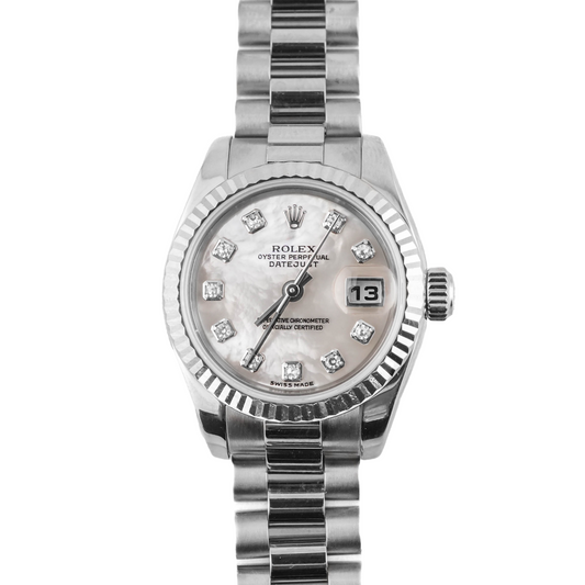 Rolex Datejust Lady President Mother-Of-Pearl Diamond Dial on President 179179 2002