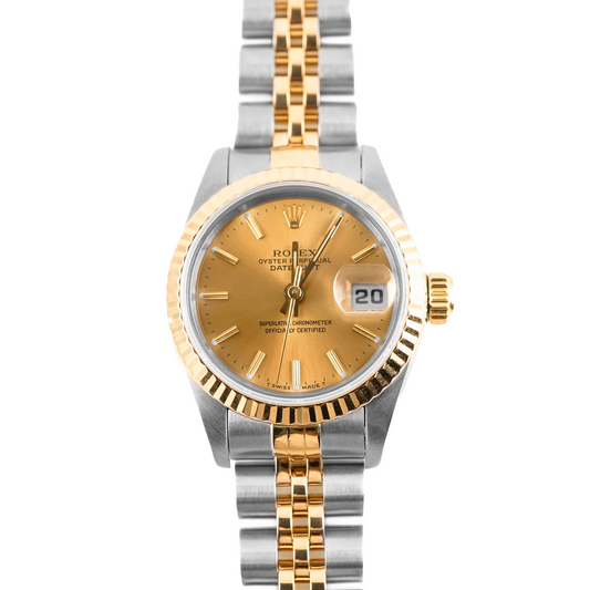 Rolex Datejust Lady Champagne Stick Dial on Jubilee 69173 Papers 1994