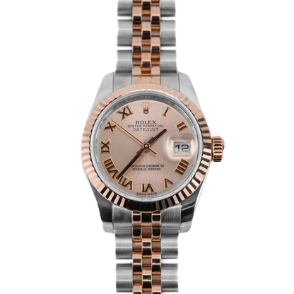 Rolex Datejust Lady Pink Champagne Roman Dial on Jubilee 179171 2015