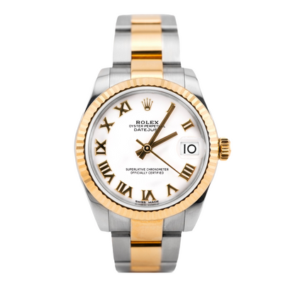 Rolex Datejust 31 White Roman Dial on Oyster 178273 Card 2018