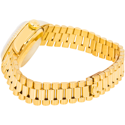 Rolex Datejust Lady President Champagne Stick Dial on President 69178 1986