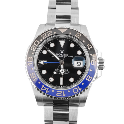 Rolex GMT-Master II Batman Black Dial on Oyster 126710BLNR Card 2024