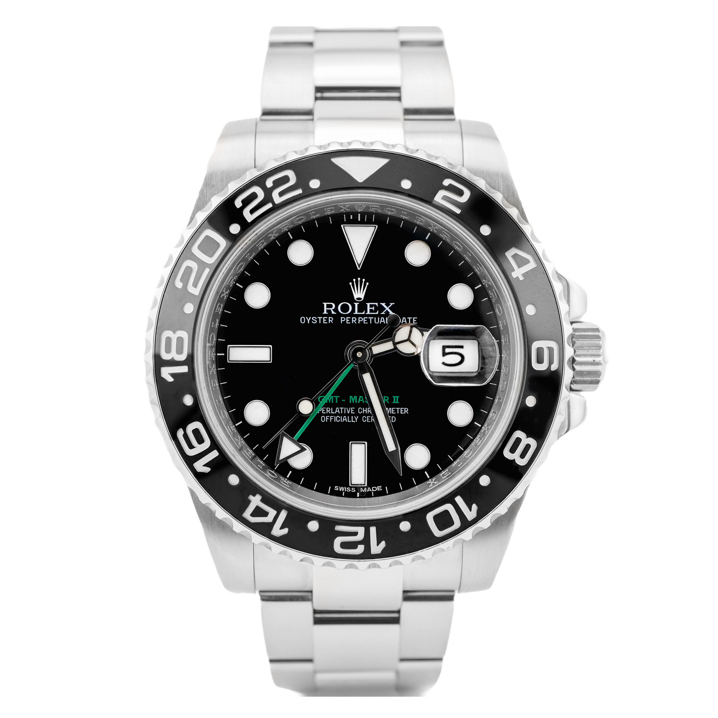 Rolex GMT-Master II Black Dial on Oyster 116710LN Card 2012