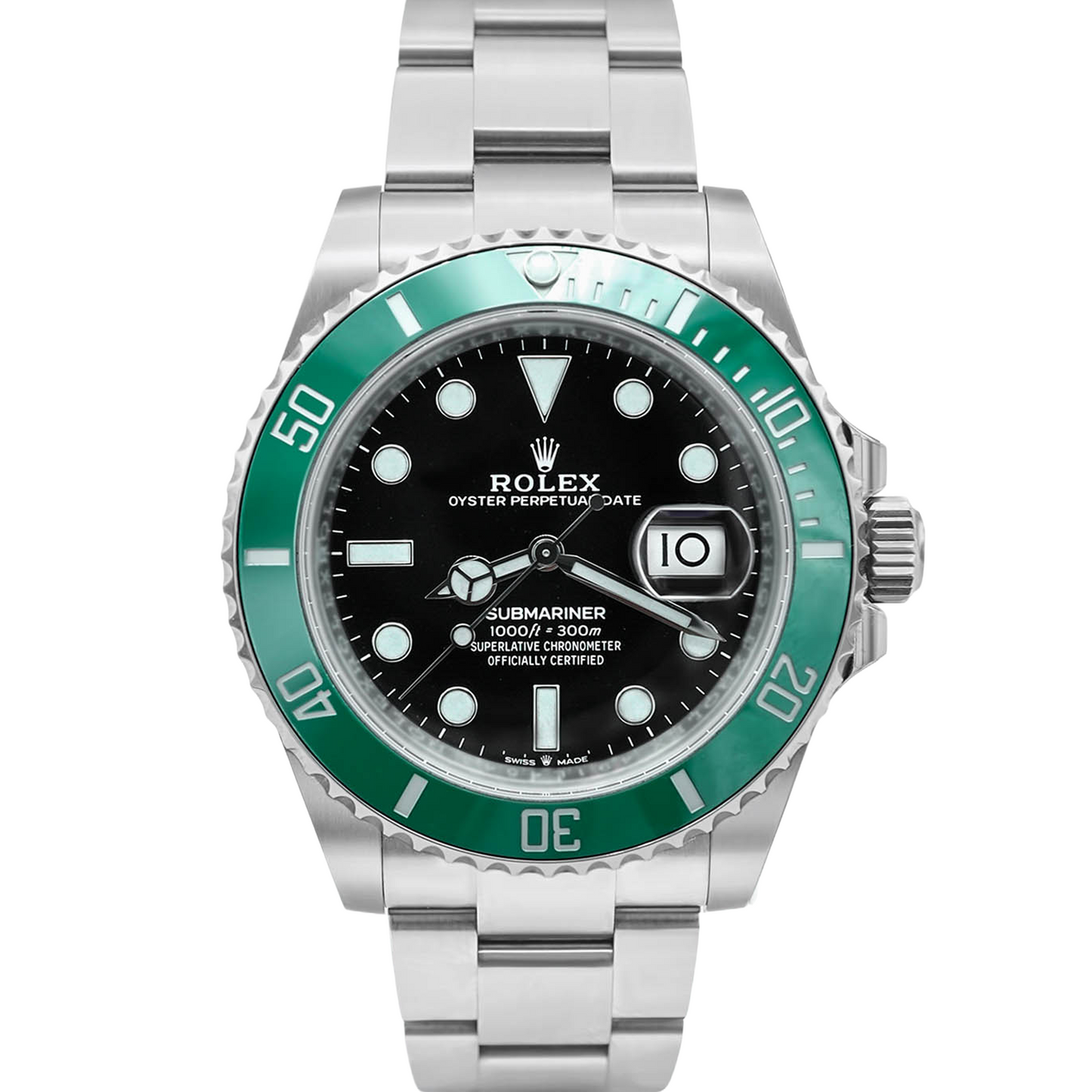 Rolex Submariner Black Dial on Oyster 126610LV Card 2020