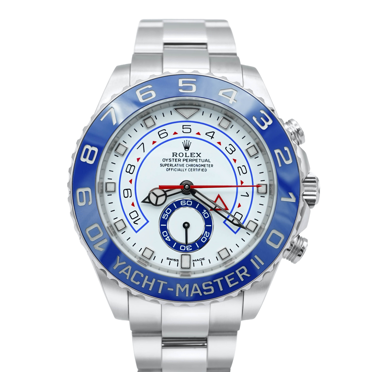 Rolex Yacht-Master II Matt White Dial on Oyster 116680 Card 2022