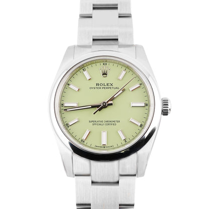 Rolex Oyster Perpetual 34 Pistachio Dial on Oyster 124200 Complete 2025