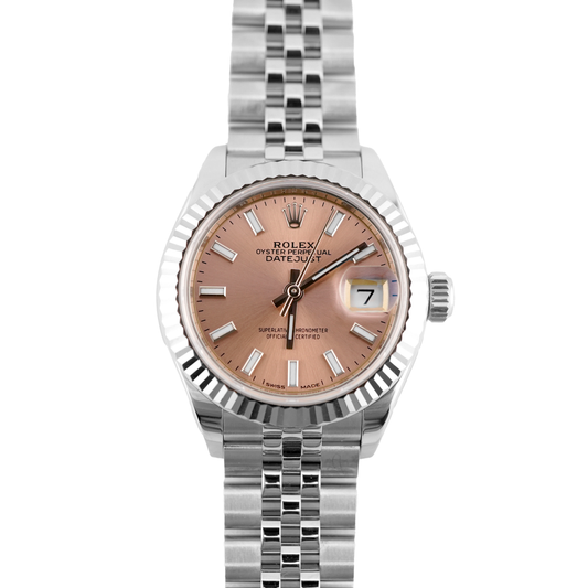 Rolex Datejust Lady Pink Index Dial on Jubilee 279174 Card 2017