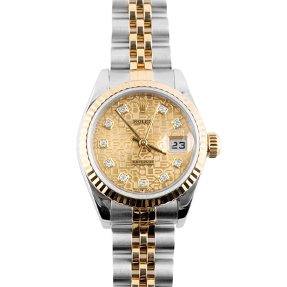 Rolex Datejust Lady Champagne Jubilee Diamond Dial on Jubilee 79173 Papers 2000