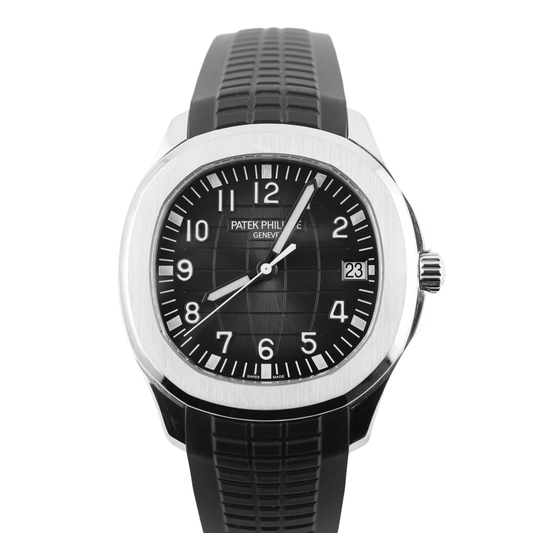 Patek Philippe Aquanaut Black Dial on Strap 5167A-001 Papers 2017
