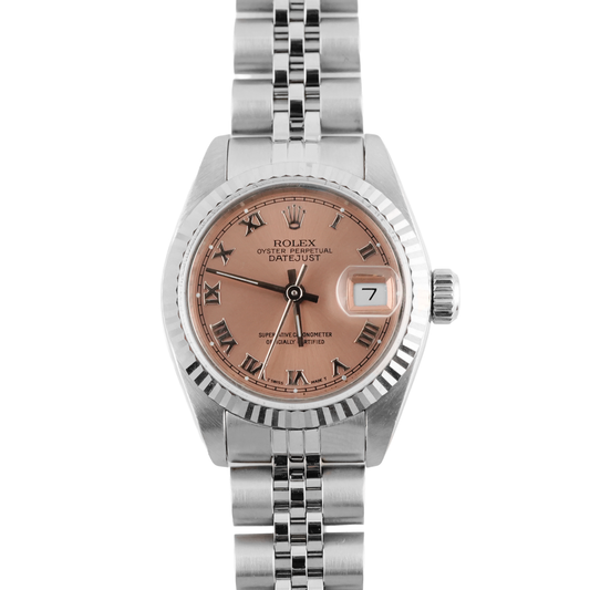 Rolex Datejust Lady Salmon Roman Dial on Jubilee 69174 Papers 1993