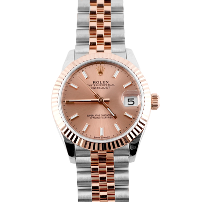 Rolex Datejust 31 Rose Index Dial on Jubilee 278271 Card 2021