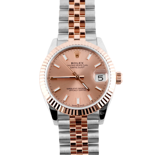 Rolex Datejust 31 Rose Index Dial on Jubilee 278271 Card 2021