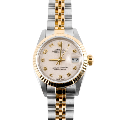Rolex Datejust Lady Ivory Arabic Jubilee Dial on Jubilee 69173 Papers 1999