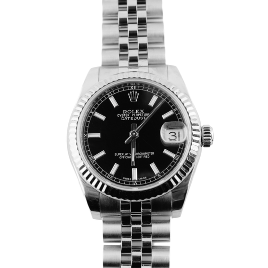 Rolex Datejust 31 Black Stick Dial on Jubilee 178274 Card 2015