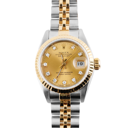 Rolex Datejust Lady Champagne Diamond Dial on Jubilee 69173 Papers 1993