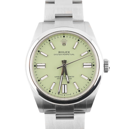 Rolex Oyster Perpetual 41 Pistachio Dial on Oyster 134300 Complete 2025
