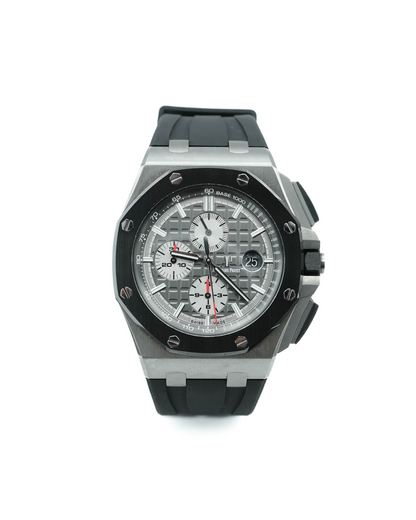 Audemars Piguet Royal Oak Offshore Chronograph Slate Dial on Rubber Strap 26400IO.OO.A004CA.01 Complete 2017