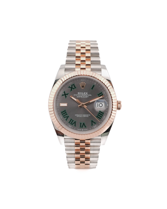 Rolex Datejust 41 Slate Gray Green Roman Dial on Jubilee 126331 Card 2025