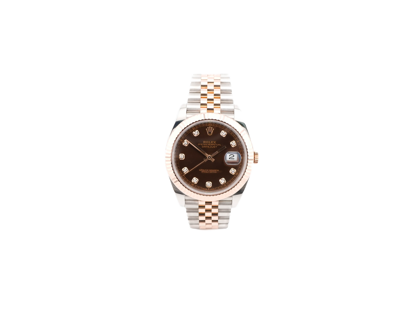 Rolex Datejust 41 Chocolate Diamond Dial on Jubilee 126331 Card 2022