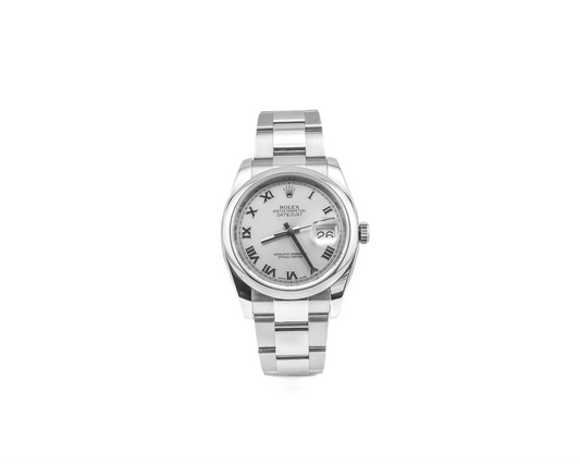 Rolex Datejust Rhodium Dial on Oyster 116200 2014