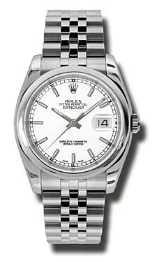 Rolex Datejust 36 White Dial on Jubilee 116200 Card 2015