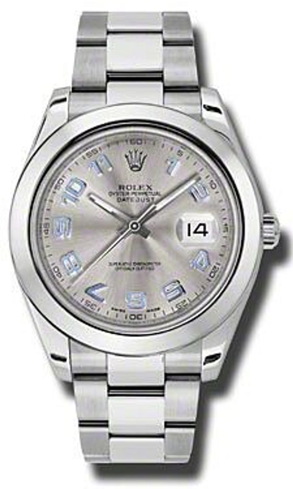 Rolex Datejust II Grey Arabic Dial on Oyster 116300 Card 2016