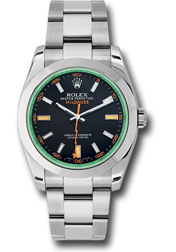 Rolex Milgauss Black Dial on Oyster 116400GV Card 2020