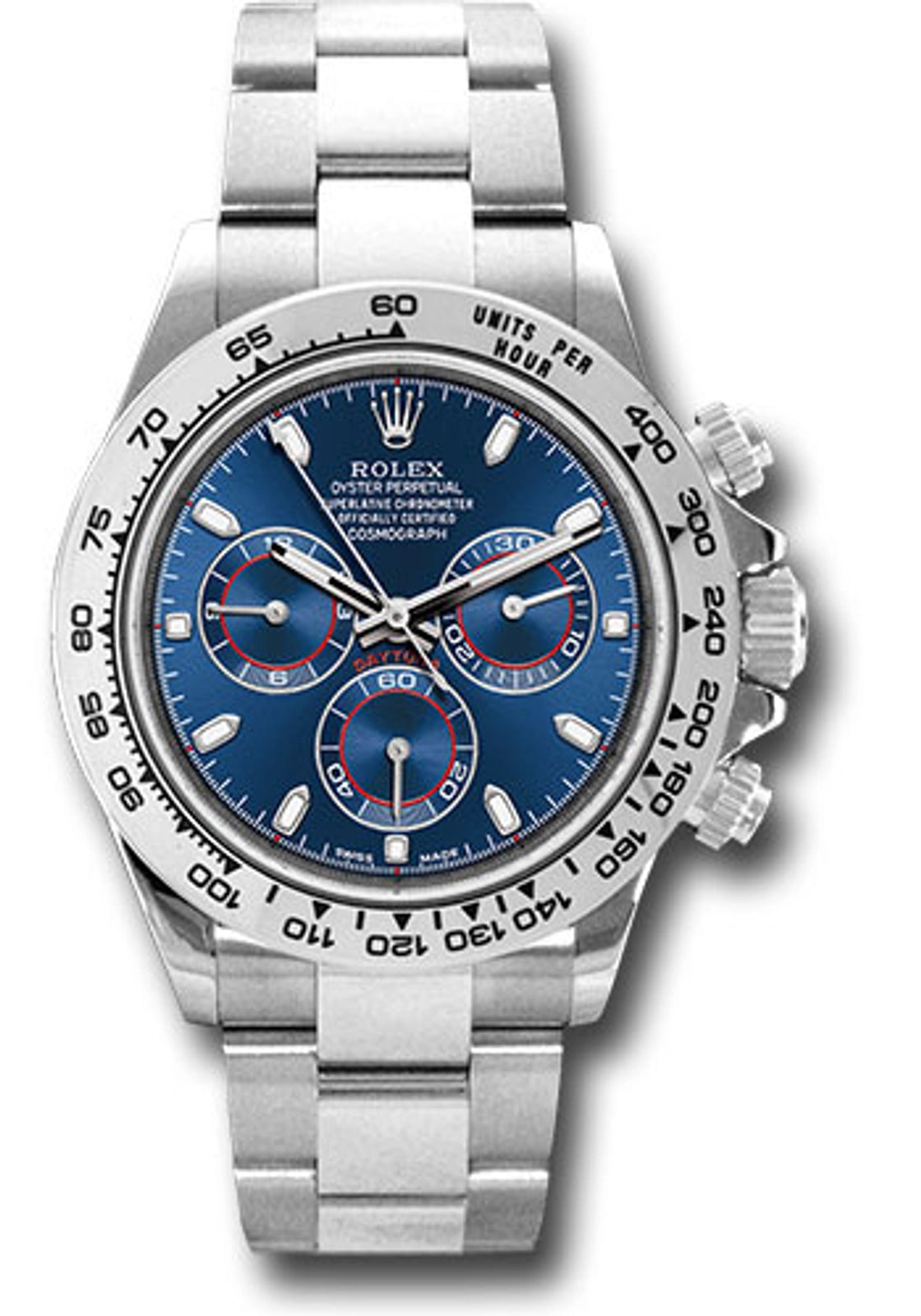 Rolex Daytona Blue Index Dial on Oyster 116509 Card 2018