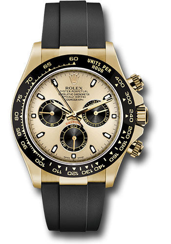 Rolex Daytona Champagne And Index Dial on Oysterflex 116518LN Card 2017