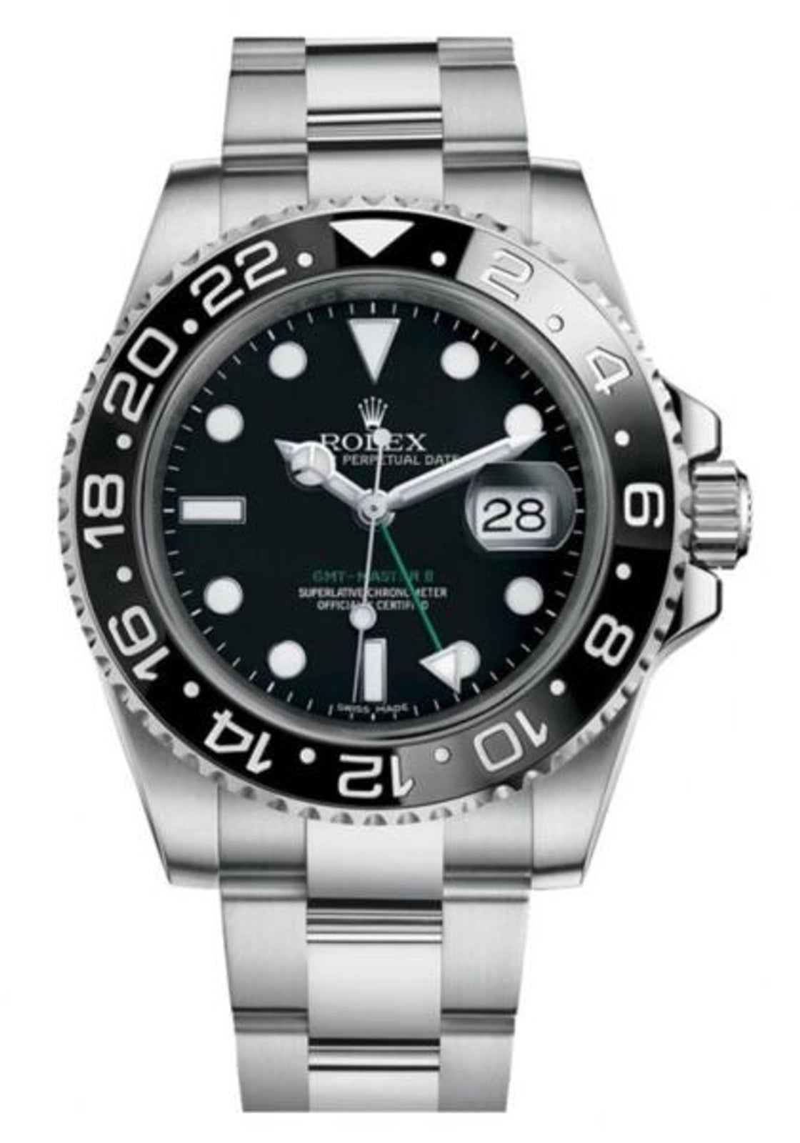 Rolex GMT-Master II Black Dial on Oyster 116710LN Card 2015