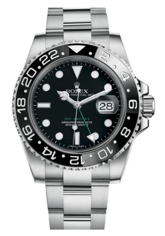 Rolex GMT-Master II Black Dial on Oyster 116710LN Card 2015