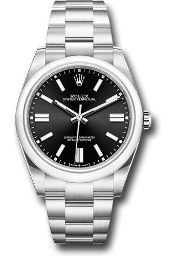 Rolex Oyster Perpetual 41 Black Index Dial on Oyster 124300 Card 2023