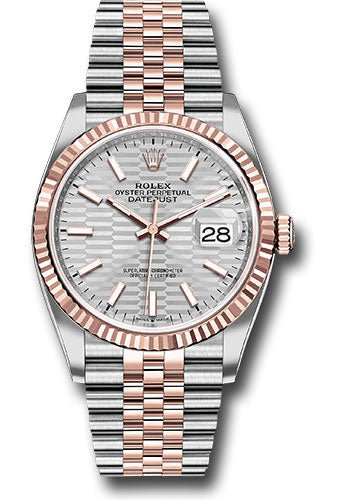 Rolex Datejust 36 Silver Fluted Motif Index Dial on Jubilee 126231 Card 2022