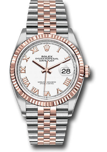 Rolex Datejust 36 White Roman Dial on Jubilee 126231 Card 2021